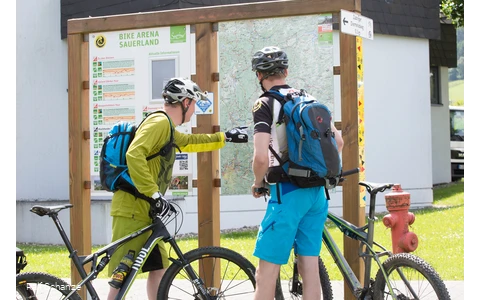 Auf einer geführten Biketour mit Michael Behle