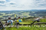 Blick auf Willingen bei einer Mountainbike Tour